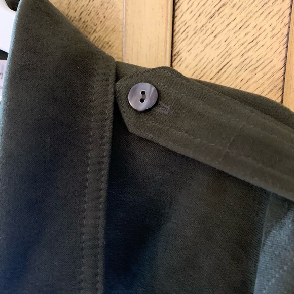 Sutton Studio for Bloomingdales Olive faux suede - Picture 8 of 8